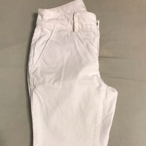 White chino style pant